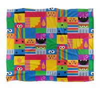 Sesame Street Silky Squares Supersoft Blanket