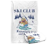 Sesame Street Ski Club Adventure With Elmo Silky Touch Super Soft Throw Blanket 91 x 147 Cm