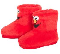 Sesame Street Slipper Boots Kids Elmo Cookie Monster Fleece Slippers House Shoes Fun Xmas Novelty Red or Blue Warm Booties