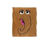 Sesame Street Snuffleupagus Face Officially Licensed Silky Touch Super Soft Throw Blanket 152 x 127 cm