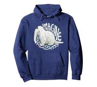 Sesame Street Snuffleupagus Imagine Pullover Hoodie, Adult Unisex, Navy Blue, Medium