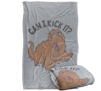 Sesame Street Snuffleupagus Kick It Silky Touch Super Soft Throw Blanket 91 x 147 Cm