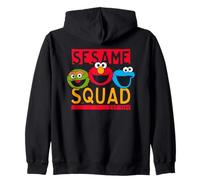 Sesame Street Squad Cookie Monster Elmo Oscar Retro Artwork Zip Hoodie