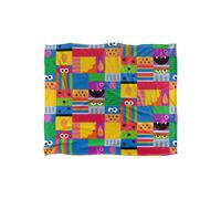 Sesame Street Squares Silky Touch Super Soft Throw Blanket 152 X 127 cm Sesame Street White One Size