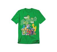Sesame Street St. Patrick'S Day Big Bird Elmo Cookie Monster T Shirt, Kelly Green Sesame Street Green 4XL
