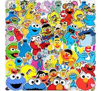 Sesame Street Stickers 50PCS Vinyl Stickers for Laptop,Bumper,Skateboard,Water Bottles,Phone,Cartoon Anime Stickers for Kids Teens Adult