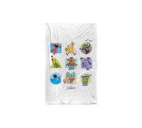 Sesame Street Street Beats Character Squares Silky Touch Super Soft Throw Blanket | Size: Extra Large Sesame Street Multicolor Extra Large