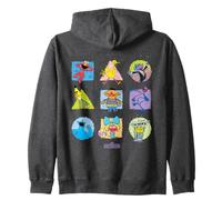 Sesame Street Street Beats Character Squares Zip Hoodie