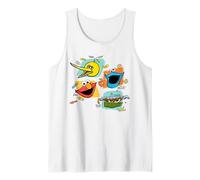 Sesame Street Street Beats Characters with Icons Tank Top