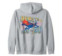 Sesame Street Super Grover Here To Save The Day Zip Hoodie