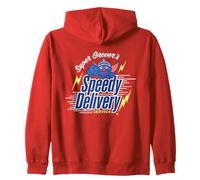 Sesame Street Super Grover Speedy Delivery Service Zip Hoodie