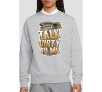 Sesame Street Talk Dirty To Me Sweatshirt, Athletic Heather in Grey | Size: Large Sesame Street Grey L