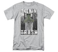Sesame Street Talkin Trash Unisex T Shirt, Athletic Heather, X-Large