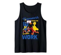 Sesame Street Teamwork Dream Work Friends Basketball Classic Tank Top