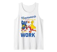 Sesame Street Teamwork Dream Work Friends Classic Basketball Tank Top