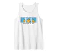 Sesame Street Thats How Me Roll Cookie Monster Tank Top, Men, White, X-Large