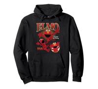 Sesame Street Tickle Me Elmo Collage Bootleg Style Pullover Hoodie