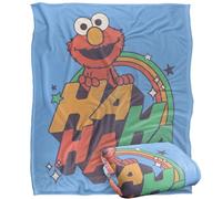 Sesame Street Tickle Me Elmo Ha Ha Ha Silky Touch Super Soft Throw Blanket 152 X 127 Cm