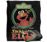 Sesame Street Tickle Me Elmo Original Silky Touch Super Soft Throw Blanket 152 X 127 Cm