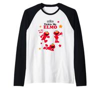 Sesame Street Tickle Me Elmo Poster Raglan Baseball Tee