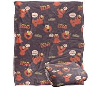 Sesame Street Tickle Me Elmo Quote Repeat Silky Touch Super Soft Throw Blanket 152 X 127 Cm