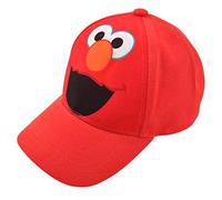 Sesame Street - Toddler Boys Elmo Character Cotton Baseball Cap - Elmo Cotton Baseball Cap Boys 2-4 Years Light Red