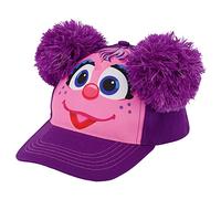 Sesame Street Toddler Hat for Girl s Ages 2-4, Abby Cadabby Kids Baseball Cap 3D Design, Purple/Pink