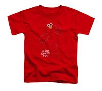Sesame Street - Toddlers Elmo Loves You T-Shirt, 2T, Red