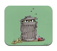 Sesame Street Trash Can Oscar The Grouch Low Profile Thin Mouse Pad Mousepad
