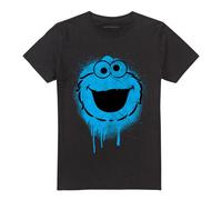 Sesame Street Unisex Adult Cookie Monster Graffiti T-Shirt
