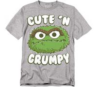 Sesame Street Unisex Adult Cute N Grumpy T-Shirt