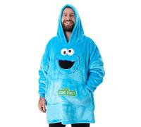 Sesame Street Unisex Blue Cookie Monster Blanket Hoodie (One Size)