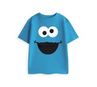 Sesame Street Unisex Kids Blue Cookie Monster Short Sleeved T-Shirt - 18-24 Months