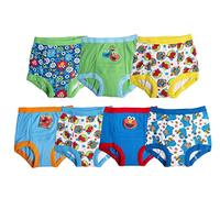 Sesame Street Unisex Toddler Potty Training Pants with Elmo, Cookie Monster and Big Bird with Stickers & Success Chart, 7-pack Training Pant_a, 4 Years