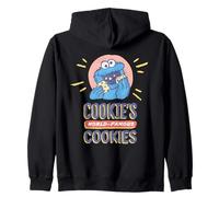 Sesame Street Vintage Cookie Monster World Famous Cookies Zip Hoodie