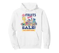 Sesame Street Vintage Fruit Elmo, Cookie Monster, Big Bird Pullover Hoodie