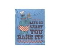 Sesame Street Vintage Heart Cookie Life Is What You Bake It Silky Touch Super Soft | Size: Large Sesame Street Multicolor Large