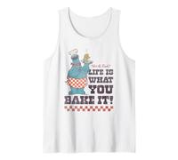 Sesame Street Vintage Heart Cookie Life is What You Bake It Tank Top