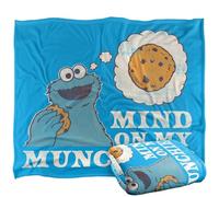 Sesame Street Vintage Heart Cookie Monster, Mind On Munchies Silky Touch Super Soft Throw Blanket 152 X 127 Cm