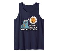 Sesame Street Vintage Heart Cookie Monster, Mind On Munchies Tank Top