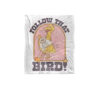 Sesame Street Vintage Heart, Follow That Big Bird Silky Touch Super Soft Throw Blan | Size: Extra Large Sesame Street Multicolor Extra Large