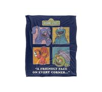 Sesame Street Vintage Heart, Friendly Face On Every Corner Silky Touch Super Soft T | Size: Large Sesame Street Multicolor Large