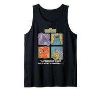 Sesame Street Vintage Heart, Friendly Face On Every Corner Tank Top