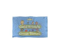 Sesame Street Vintage Heart Good Friends, Great Times Silky Touch Super Soft Throw | Size: Large Sesame Street Multicolor Large