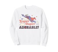 Sesame Street Vintage Heart Grover, Super Duper Adorable Sweatshirt