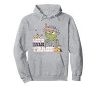 Sesame Street Vintage Heart Oscar, Let's Talk Trash Pullover Hoodie