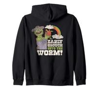 Sesame Street Vintage Oscar, Early Grouch Gets The Worm Zip Hoodie