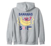 Sesame Street Vintage Sign Elmo's Bananas Zip Hoodie