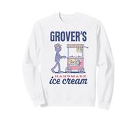 Sesame Street Vintage Sign Grover's Handmade Ice Cream Sweatshirt