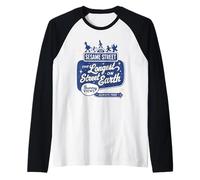 Sesame Street Vintage Sign Longest Street On Earth Raglan Baseball Tee